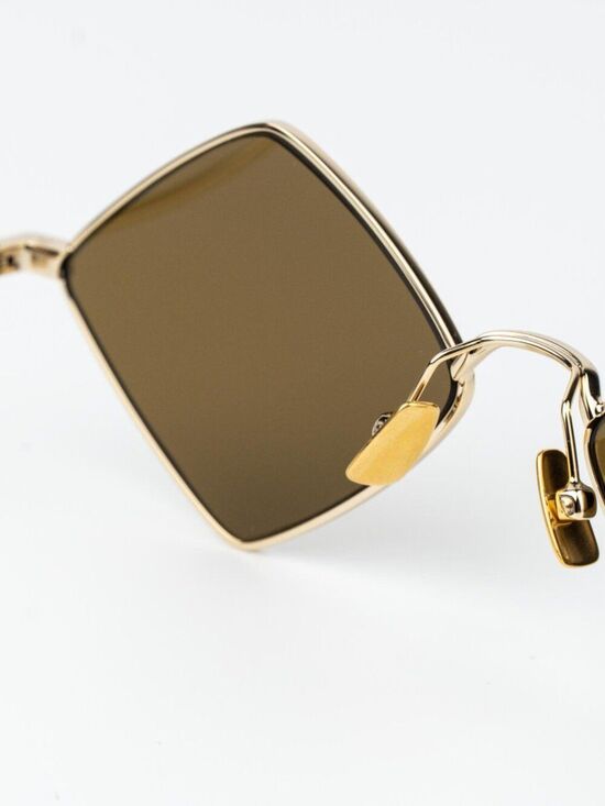 Saint Laurent Women Sunglasses Gold Brown SL302LISA 011 NEW AUTHENTIC main image 5
